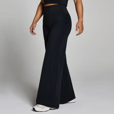 Pantaloni a gamba larga MP donna petite Tempo - Nero