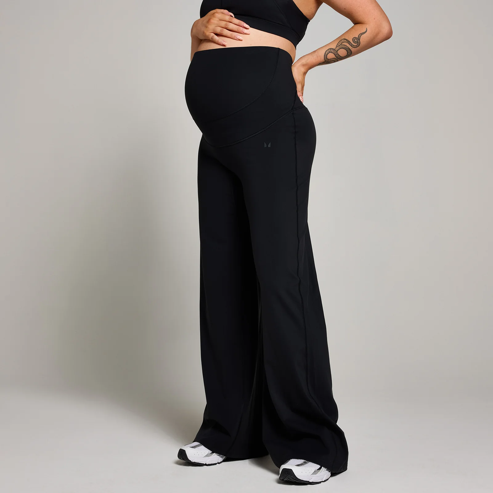 Leggings premaman MP donna a gamba larga - Nero - XS Immagine 1
