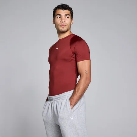 Maglia intima manica corta MP uomo training - Ciliegia