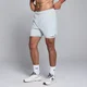 Pantaloncini sportivi 2 in 1 da 13 cm MP da uomo - Blu pallido