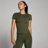 T-shirt aderente a manica corta MP donna Tempo - Verde foresta