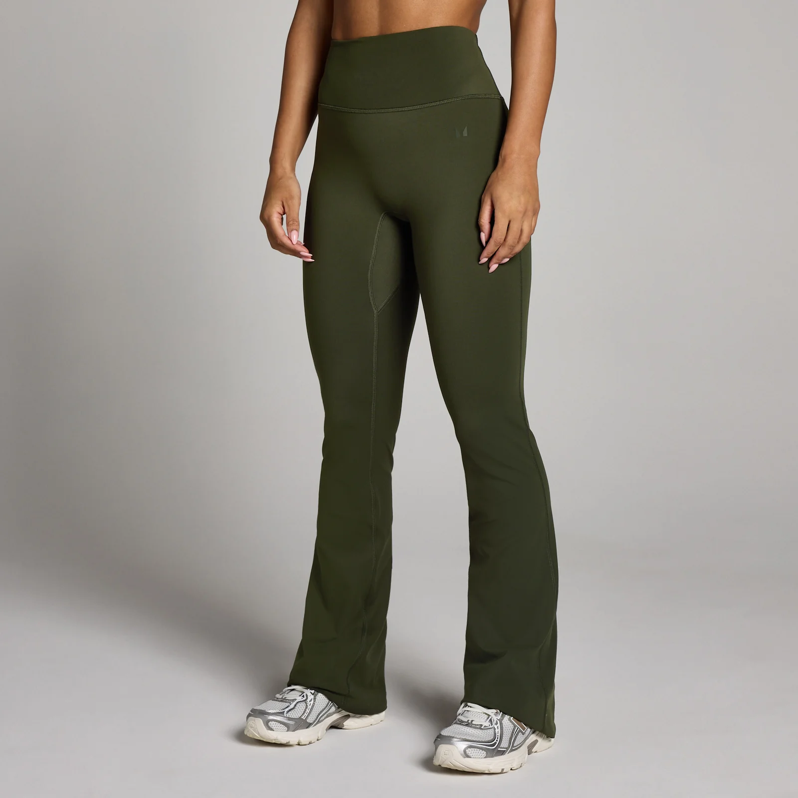 Leggings a zampa Tempo MP donna - Verde foresta - L Immagine 1