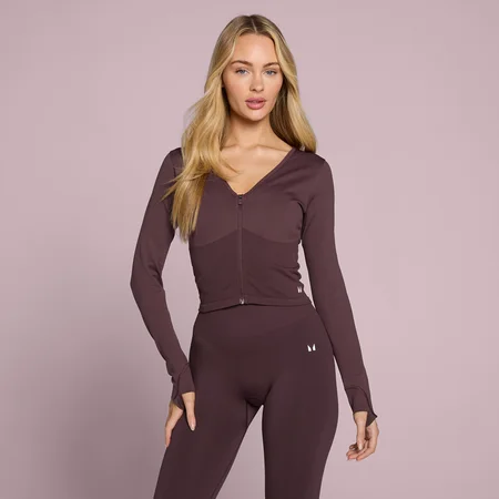 Giacca corta senza cuciture donna MP Tempo - Fudge