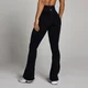 Leggings donna a zampa senza cuciture MP Tempo - Nero
