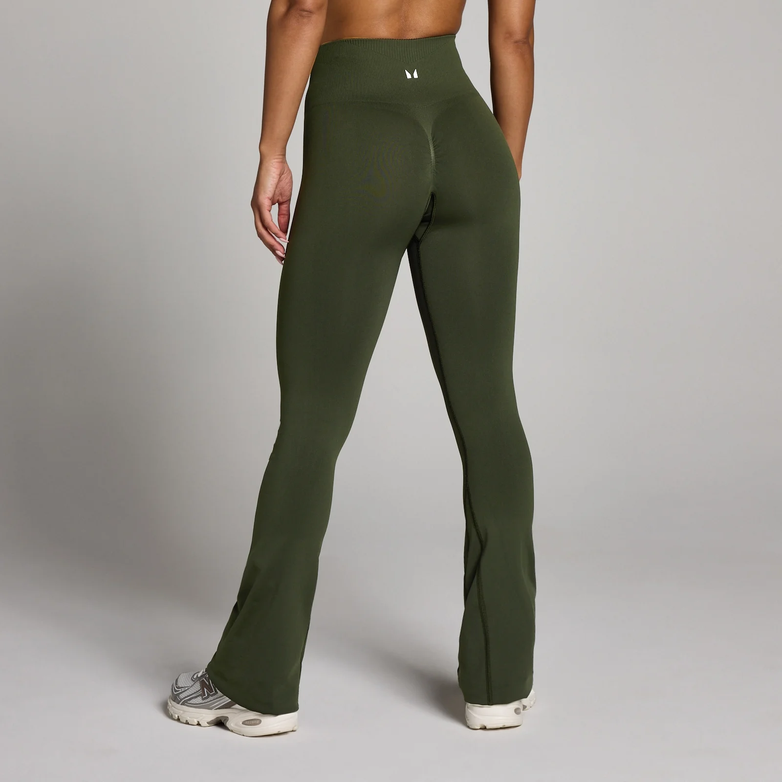 Leggings senza cuciture a zampa MP donna Tempo - Verde foresta - XS Immagine 1