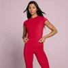 T-shirt aderente a manica corta MP donna Tempo - Rosso rosa