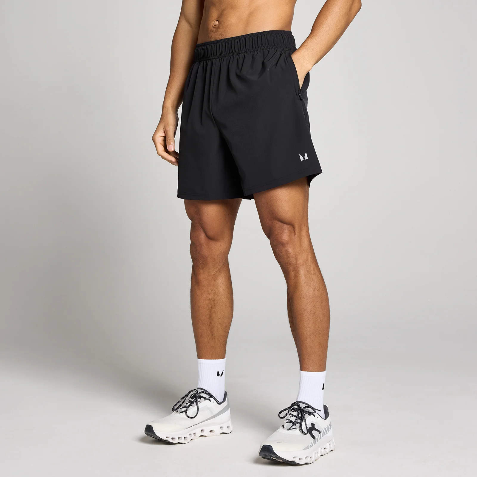 Pantaloncini da allenamento tessuti MP uomo 7" - Nero - M Immagine 1