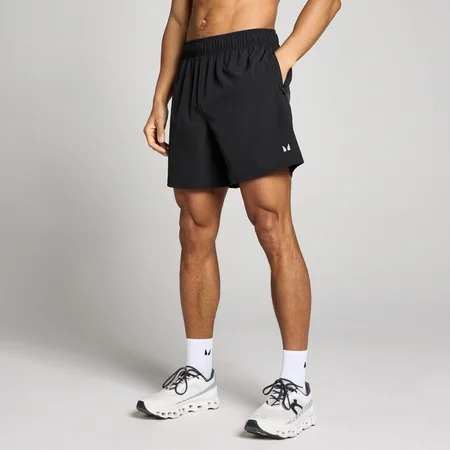 Pantaloncini da allenamento tessuti MP uomo 7" - Nero