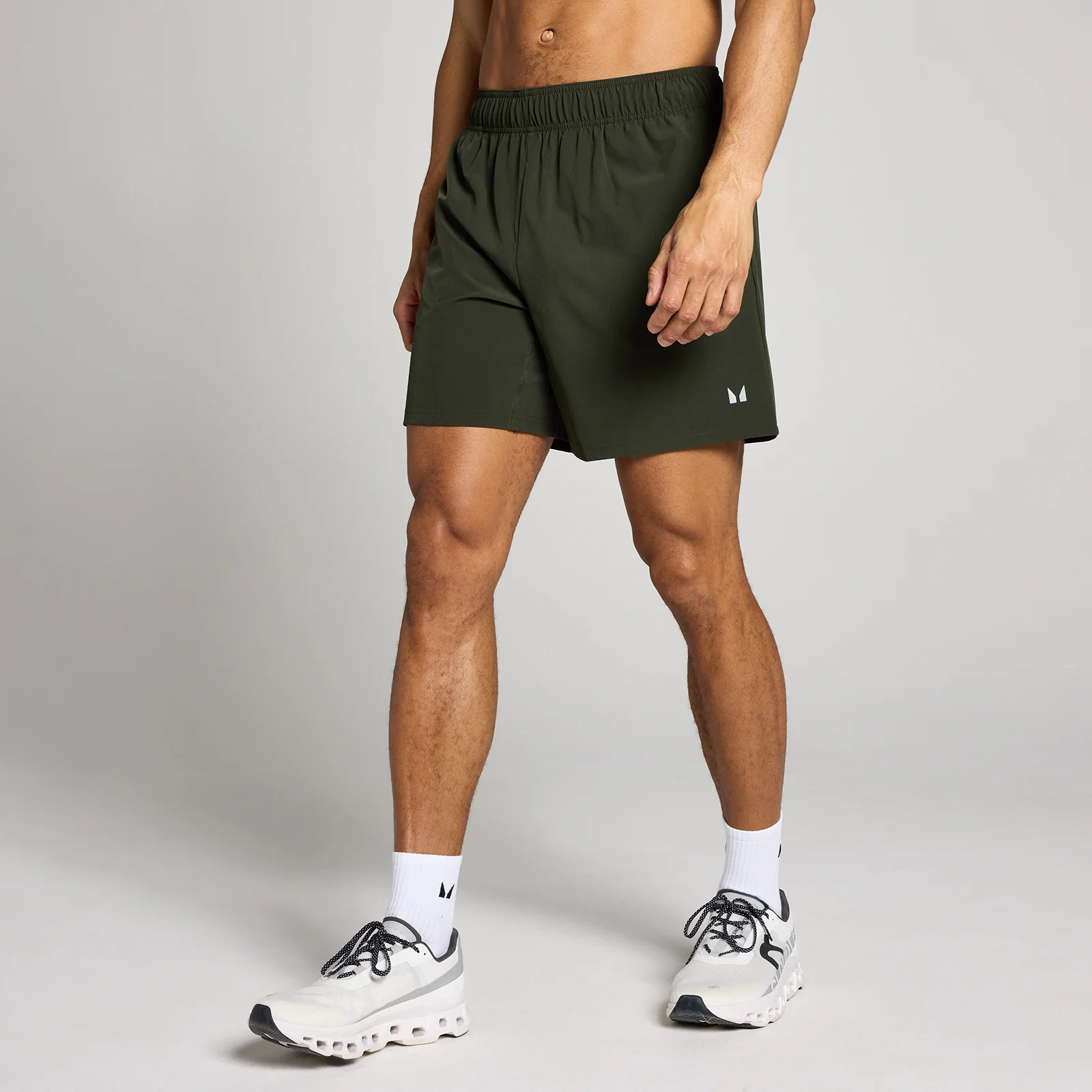 Pantaloncini da allenamento tessuti MP uomo 7" - Verde foresta - XS Immagine 1