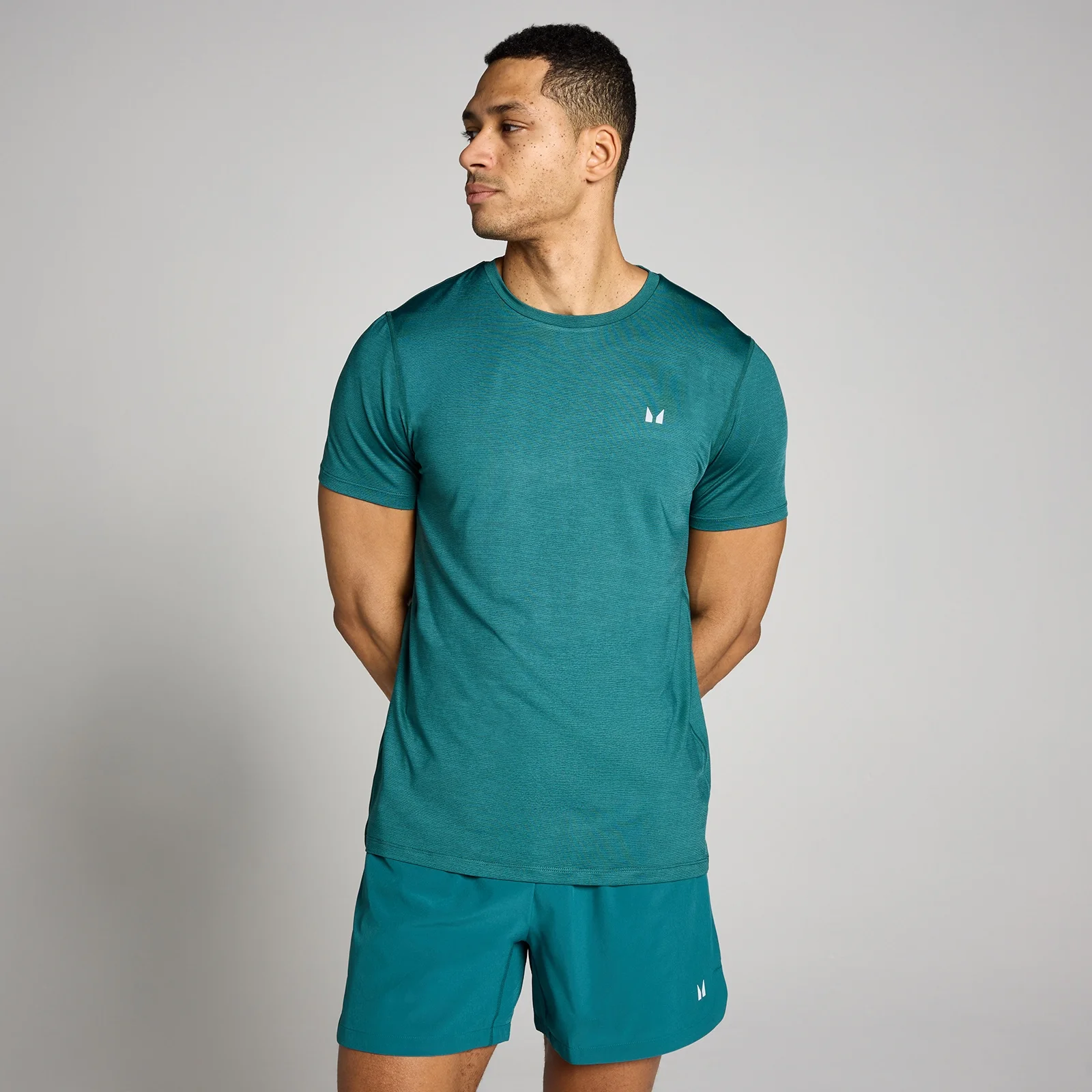 T-shirt Tempo melange MP uomo - Verde acqua intenso - XS Immagine 1