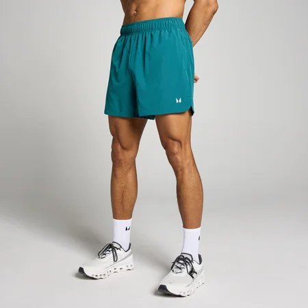 Pantaloncini tessuti MP Training 5" uomo - Blu petrolio