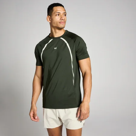 T-shirt MP Tempo con inserti uomo - Verde foresta