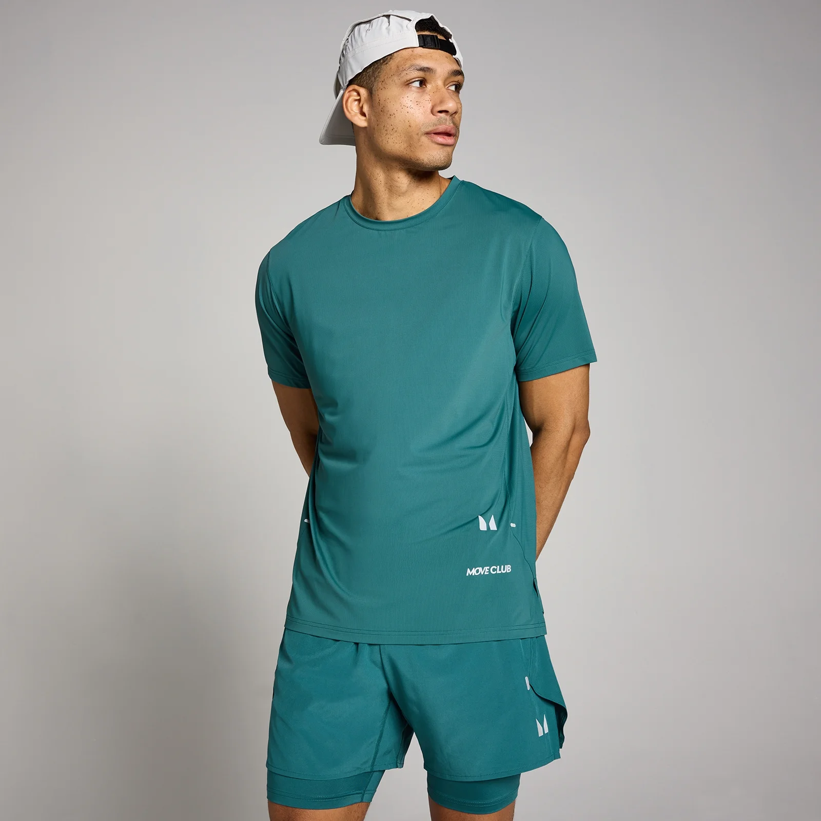 T-shirt a rete hybrid MP uomo - Verde acqua intenso - XS Immagine 1