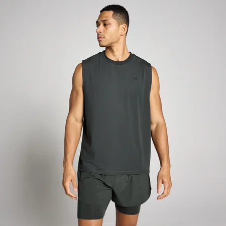 Canotta oversize in cotone modal MP uomo - Nero slavato