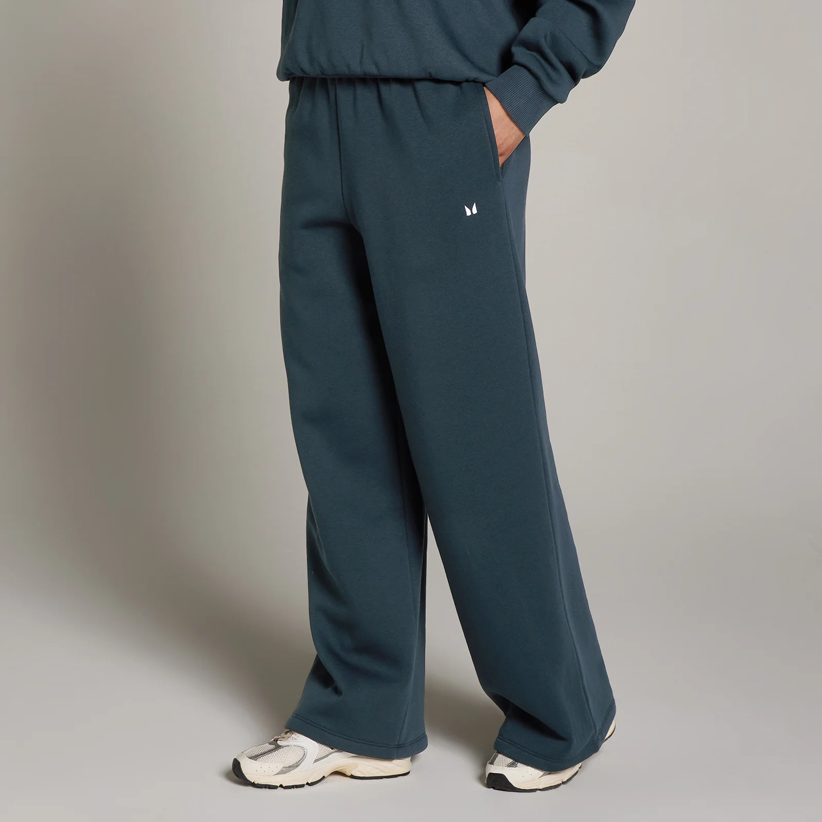 Joggers a gamba dritta MP donna basics - Blu slavato - XS Immagine 1