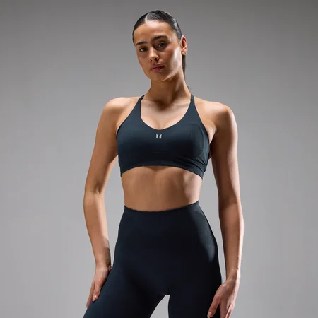 Reggiseno sportivo MP donna Tempo Ultra Seamless - Mezzanotte profonda