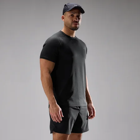 T-shirt MP uomo Training Ultra a griglia - Nero