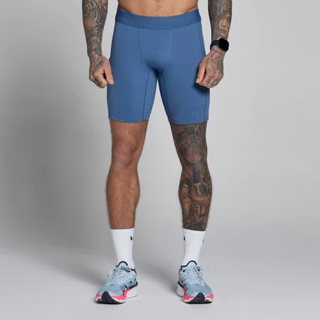 Pantaloncini aderenti MP Hybrid Pocket uomo - Azzurro ardesia