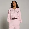 Felpa con cappuccio e zip leggera con grafica Move Club MP donna - Rosa