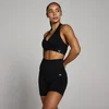Reggiseno sportivo senza cuciture con collo all'americana MP Tempo donna - Nero