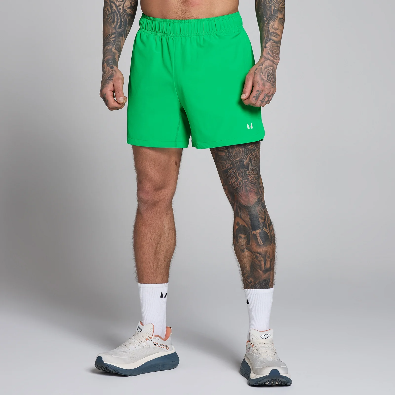 Pantaloncini da allenamento MP uomo 5" in tessuto - Verde vivace - XS Immagine 1