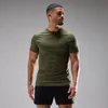 T-shirt senza cuciture MP Velocity Ultra da uomo - Verde oliva slavato