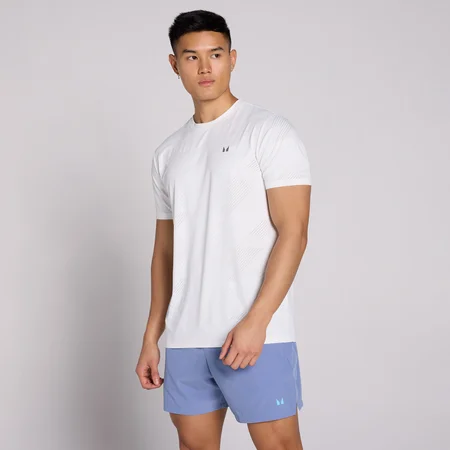 T-shirt grafica MP Active Training Pillar da uomo - Bianco