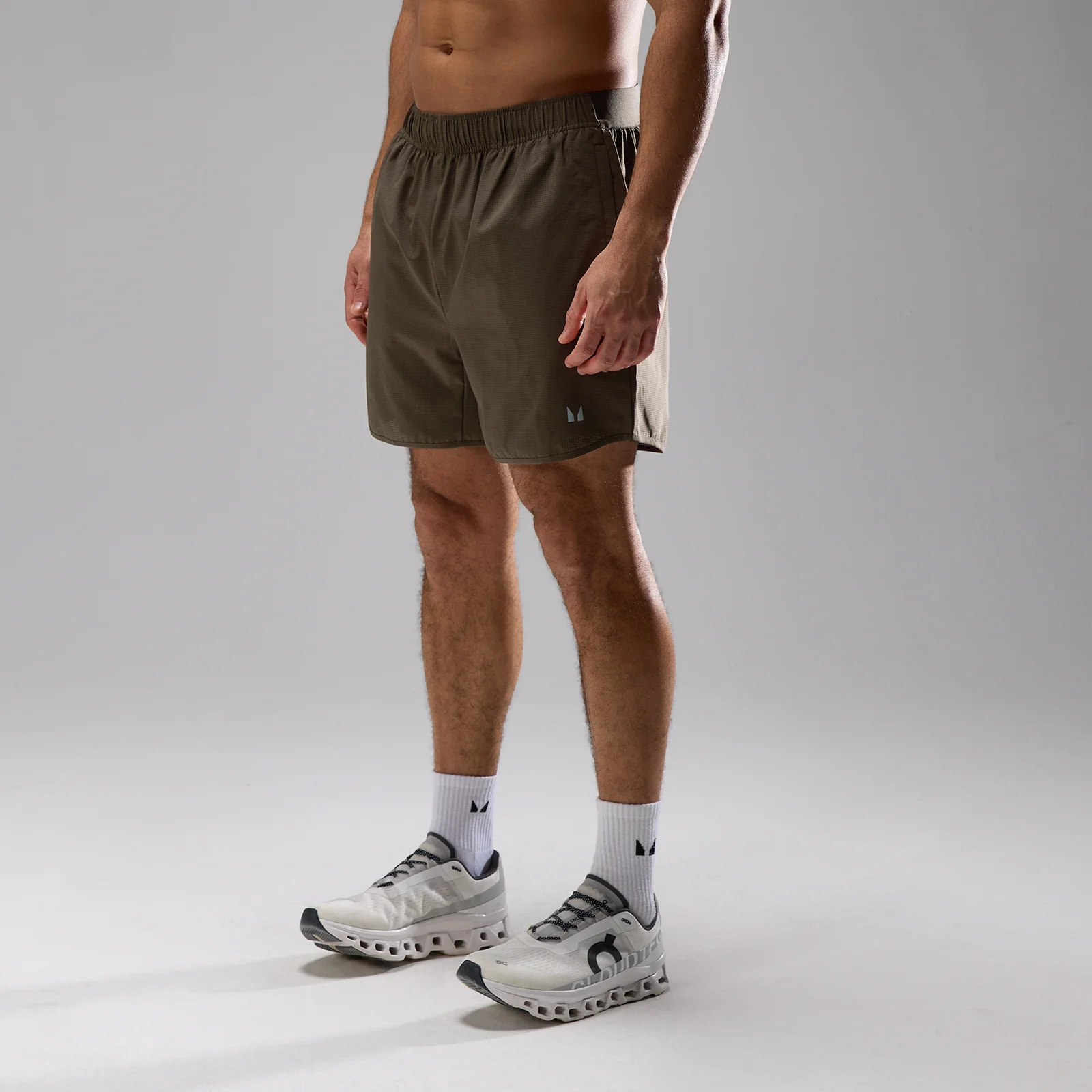 Pantaloncini a rete ultra 2 in 1 da 5" Velocity MP uomo - Earth - S Immagine 1
