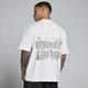 T-shirt oversize in cotone MP uomo con grafica Lift slavata - Bianco vintage