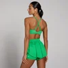 Reggiseno sportivo donna MP Tempo con schiena intrecciata - Verde zesty