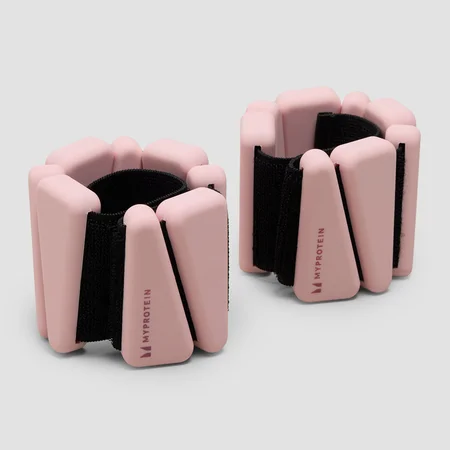 Pesi per caviglie/polsi in silicone Myprotein con borsa (1lbs) - Blush