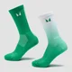 Calze da corsa MP (confezione da 2) - Verde zesty ombré/righe verde lime chiaro