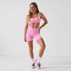 Pantaloncini MP donna X Tatiana a vita bassa a contrasto - Rosa confetto