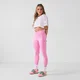Leggings a vita sagomata con dettagli a contrasto MP X Tatiana donna - Rosa confetto