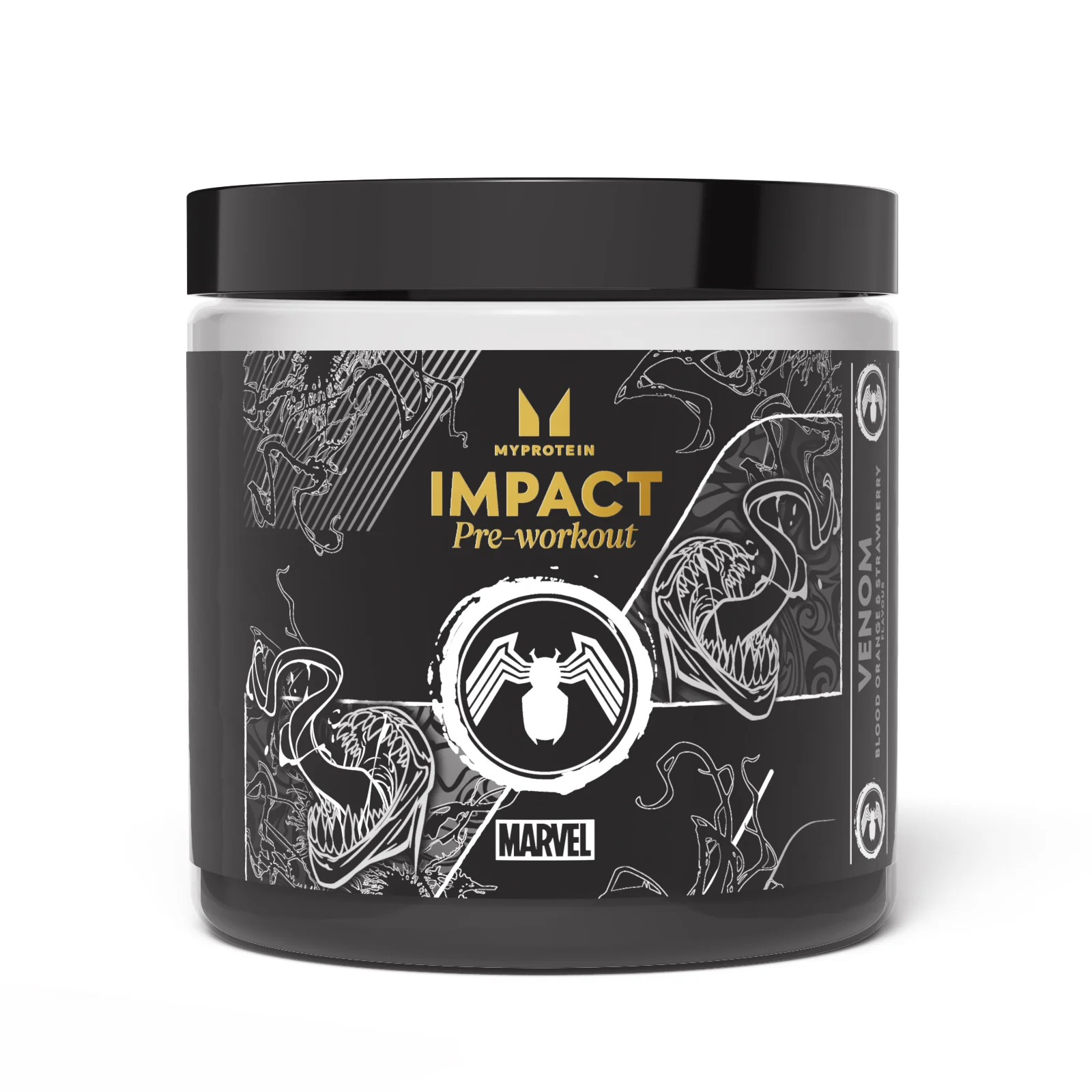 Impact Pre-Workout - Venom - Arancia Rossa e Fragola - 440g - 40porzioni - Marvel Venom - Blood Orange and Strawberry Immagine 1
