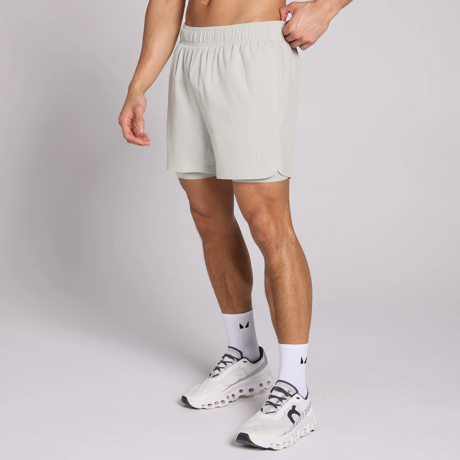 Pantaloncini da training 2 in 1 da 5" MP uomo - Chrome - XS Immagine 1