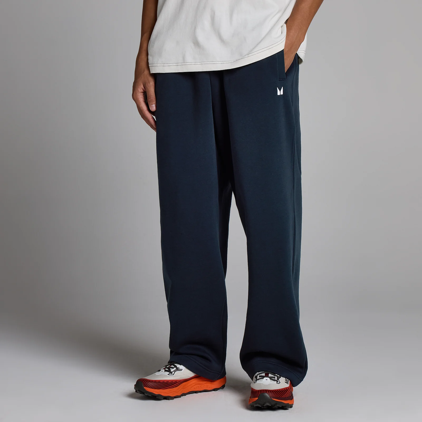 Pantaloni da jogging a gamba dritta MP uomo rest day - Blu navy scuro - M Immagine 1