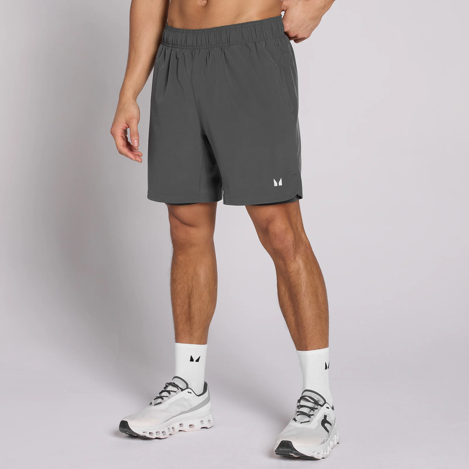 MP Men's 7" 2-in-1 Training Shorts - Dark Grey - L Immagine 1