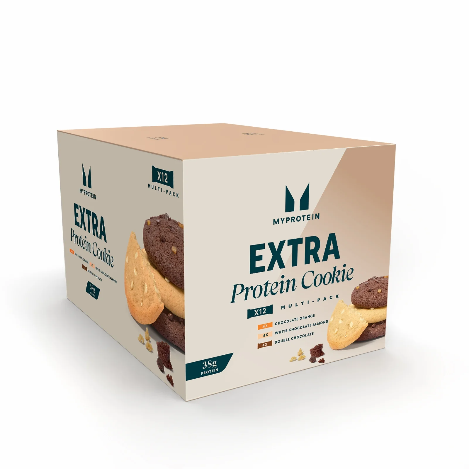 Extra Protein Cookie Variety Box | 12 cookie - 12cookies - Chocolate, Variety Immagine 1