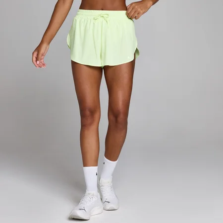 Short vaporosi tessuto MP donna Tempo - Lime slavato