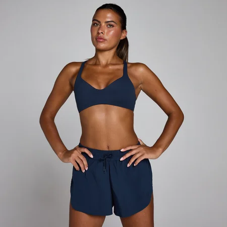 Reggiseno sportivo MP donna Tempo con schiena intrecciata - Blu notte