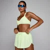 Reggiseno sportivo MP donna Tempo con schiena intrecciata - Lime slavato