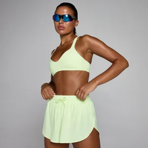 Reggiseno sportivo MP donna Tempo con schiena intrecciata - Lime slavato - Size XL