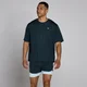 T-shirt oversize a rete MP Hybrid uomo - Blu slavato