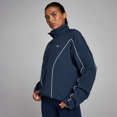 Giacca MP donna Tempo in tessuto con inserti a contrasto - Blu notte