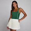 Canotta a contrasto con spalline incrociate MP donna Tempo - Verde racing