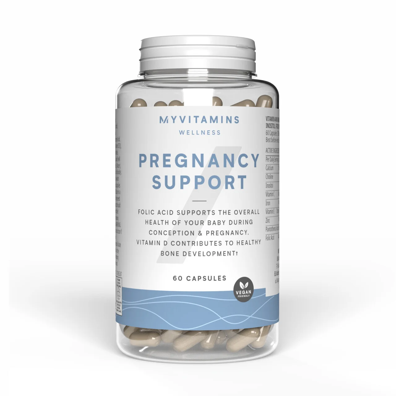 Capsule per il supporto in gravidanza - 60 Capsules, 30porzioni - Senza aroma Immagine 1