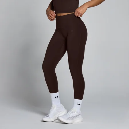 Leggings donna MP Tempo a vita alta - Cioccolato