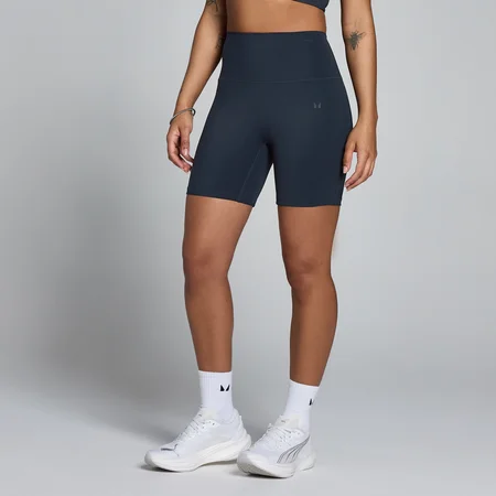 Pantaloncini donna MP Tempo a vita alta - Blu navy scuro