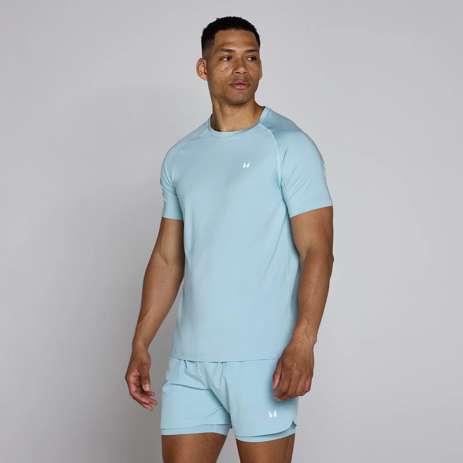 T-shirt uomo MP training a maniche corte - Ghiaccio - XXL Immagine 1